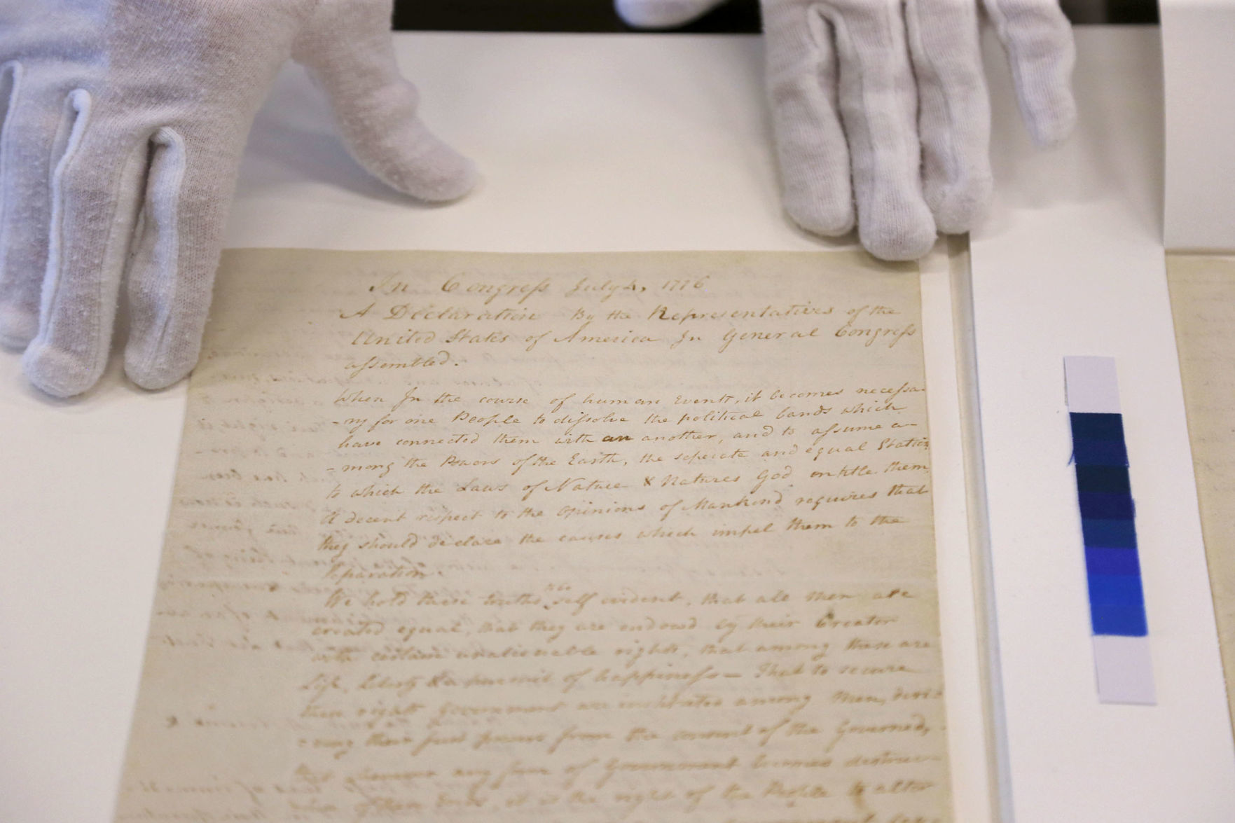 Gilcrease Museum's copy of Declaration of Independence